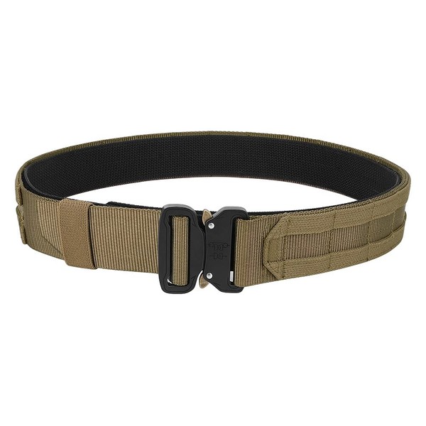 KRYDEX Quick Release Rigger MOLLE Belt 1.75 Inch Inner & Outer Tactical Heavy Duty Belt (Coyote Brown, Medium)