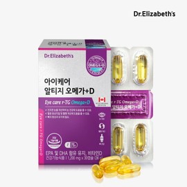 Dr. Elizabeth 닥터엘리자베스 () 아이케어 알티지 오메가+D (1200mg x 30캡슐) Dr. Elizabeth Eye Care RTG Omega+D (1200mg x 30 capsules)