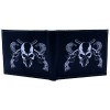 Honeywingz Two Revolver Guns Skull Head Leather Bi-Fold Bifold Wallet