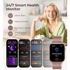 Smartwatch Damen mit Telefonfunktion, 1,85" Smart Watch für Android iOS,