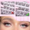 Lash CLusters Wispy Eyelash Clusters Natural Lash Extensions C-Curly zanlufly