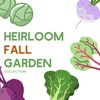 Fall Garden Heirloom Vegetable Seeds - ~3,800+ Seeds, 7 Varieties