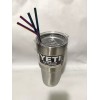 Veraly Set 4 Popotes Tornasol Acero Inoxidable Ecológicos 30oz Full