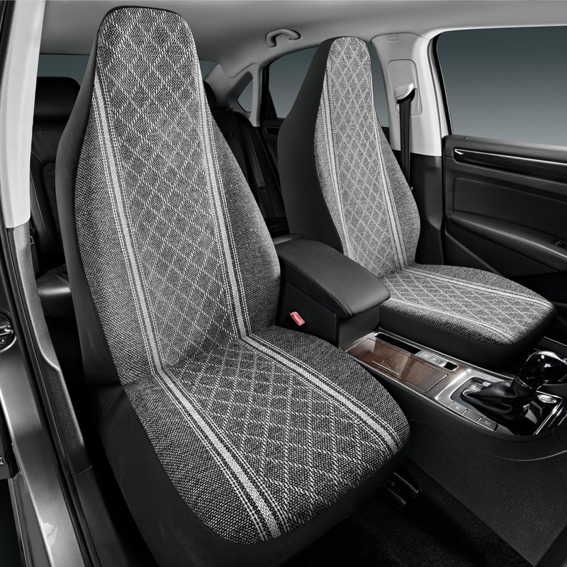 Road Comforts Baja Blanket Seat Covers Gray Diamond High Back