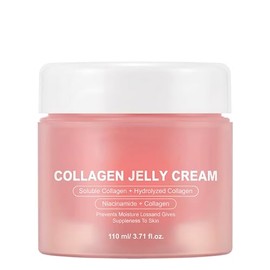 Collagen Jelly Cream - 100 ml Face Cream with Hydrolysed Collagen and Niacinamide - Anti-Ageing Moisturiser for Elasticity and Smoothness - Against Wrinkles and Uneven Skin Tone