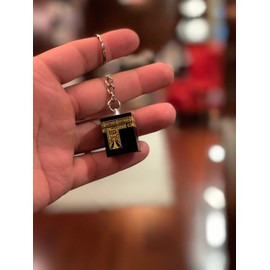 Kaaba Model Souvenir Crystal Keychain Islamic Decorations Gift, Black