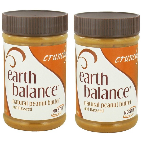 EARTH BALANCE - Peanut Butter-Crunchy/Flaxseed 16 Oz 2 EACH