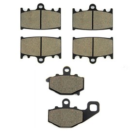 SOMMET Motorcycle Brake Pads Front and Rear for Kawasaki ZZR 600 (1993-2007)