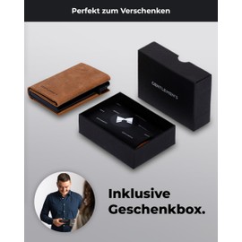 Gentlemen's® Cardholder - Credit Card Holder with Coin Compartment & RFID Protection - Wallet for Men Small - Small Wallet for Men - Wallet with Coin Compartment - Smart Wallet for Cards & Coins,