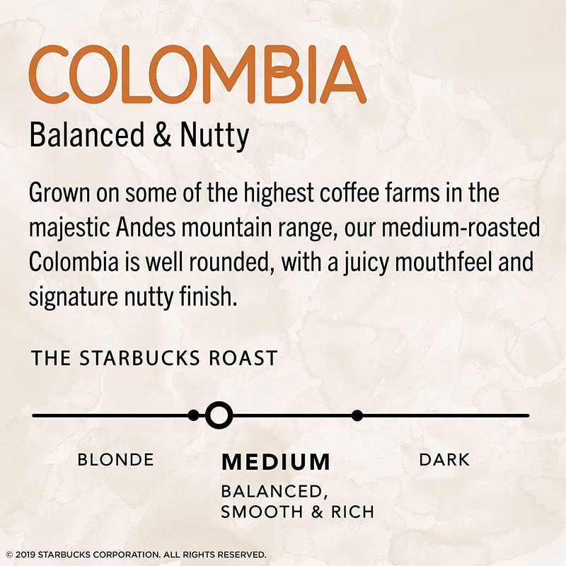 Starbucks Coffee Company Starbucks VIA Instant Coffee, Colombia, 8 ct