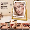 Vanity Mirror with Lights,LED Makeup Mirror,Gold,14.8“x12.6”