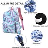 ZHIERNA School Backpack 3PCs Set With Lunch Bag, Tie Dye