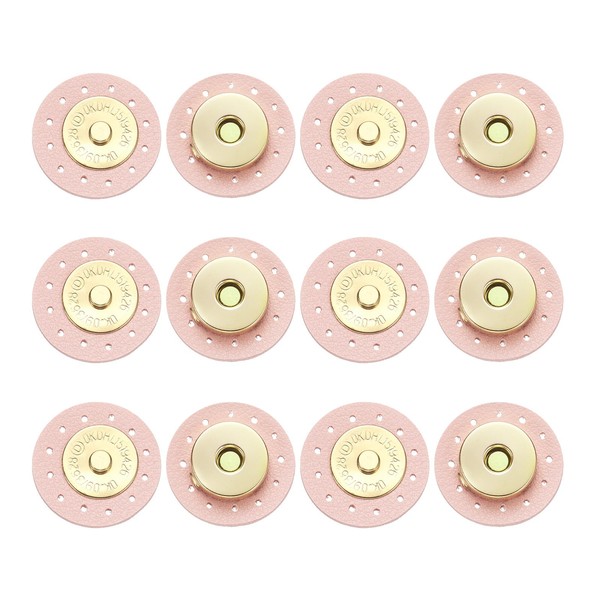 uxcell 6 Pcs Leather Snaps Buttons, Magnetic Purse Snap Clasps