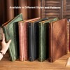 Ovesmusl Leather 3 Ring Binder 1 Inch Round Ring Binder
