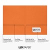 LUXPaper 9 x 12 Presentation Folders in 100 lb. Mandarin