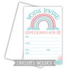 Cute Rainbow Invitations (20 Count) With Envelopes - Girl Baby