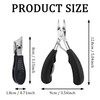 SYEYCW 2 Pcs Nail Clippers for Thick Nails, Professional Ingrown