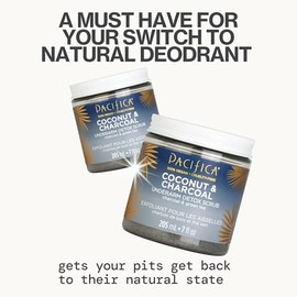 Pacifica Coconut and Charcoal Underarm Detox Scrub, 7 Ounce