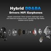 Hmusic IEM - Auriculares estéreo de alta fidelidad con cable,