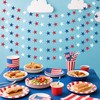 UOUYOO Patriotic Star Streamers Banner Garland 6 Strands 4th of