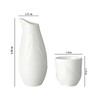 5 Pieces Japanese Sake Set,Ceramic Sake Set with 1 Tokkuri