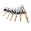 TOOLSTAR Countersink Drill, Woodworking Chamfer Counter Set, Adjustable Carpenter's Reamer,