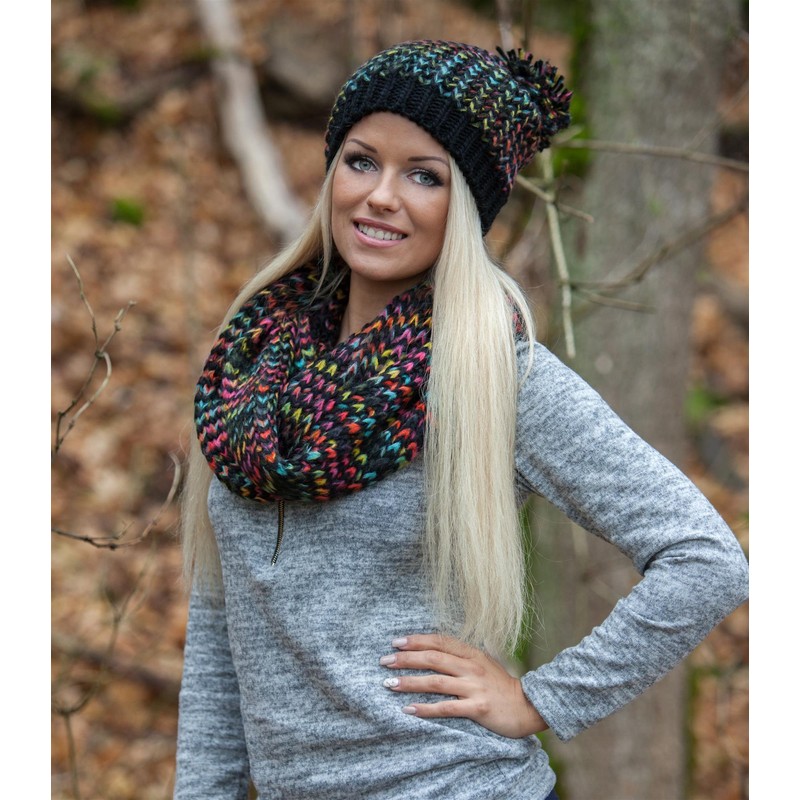 styleBreaker 01018201 Loop Scarf and Beanie Set Coarse Knit -
