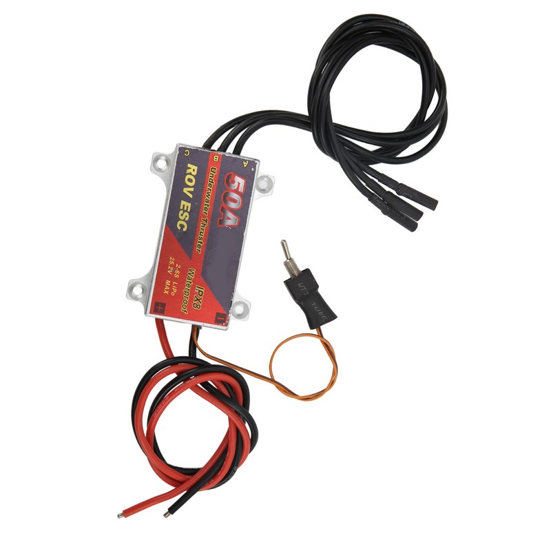 50A RC Brushless ESC 2‑6S IPX8 Waterproof Electronic Speed Controller