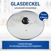 VIOKS Glass Lid Pan Lid 28 cm & Universal Pot