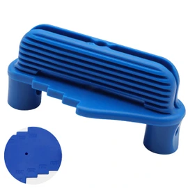Scribe Tool Woodworking,Center Finder Tool,All-in-One Wood Scribe Tool,Multi-Function Center Finder & Offset Marker with Pencil Holder for Standard Wooden Pencils (Blue)