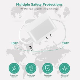 Lnauy Charger for Frida Baby Humidifier Compatible with Frida Baby 3-in-1 Cool Humidifier Power Cord Humidifier Replacement Charging Cable 24V AC Power Adapter 5.9Ft