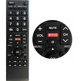 Universal Remote Control Replacement for Toshiba TV Remote for All Toshiba TV LCD LED HDTV Smart TVs Remote