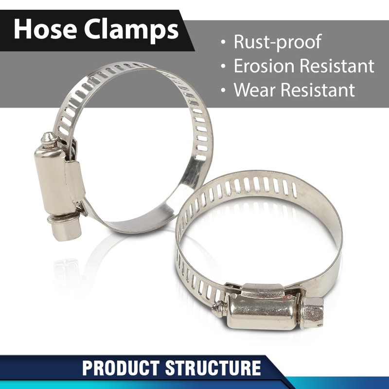 PIT66 High Temp Rubber Exhaust Clamp Compatible with Yamaha Blaster