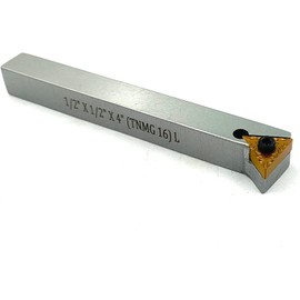 Indexable Tool Bit 1/2" Shank for Fly Cutter for Milling II Replaceable TNMG16 Carbide Insert II Metalworking, Facing, Turning Tool