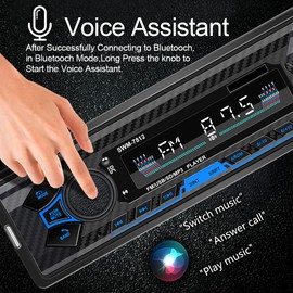 Sistema estéreo Bluetooth de un solo DIN para coche, sistema de radio universal de 7 pulgadas para coche, radio de coche de posventa, radio de coche de 1 din, SWC/Subwoorf/BT
