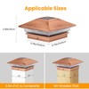 1 Pack Solar Post Cap Lights Outdoor for 4x4 Posts,
