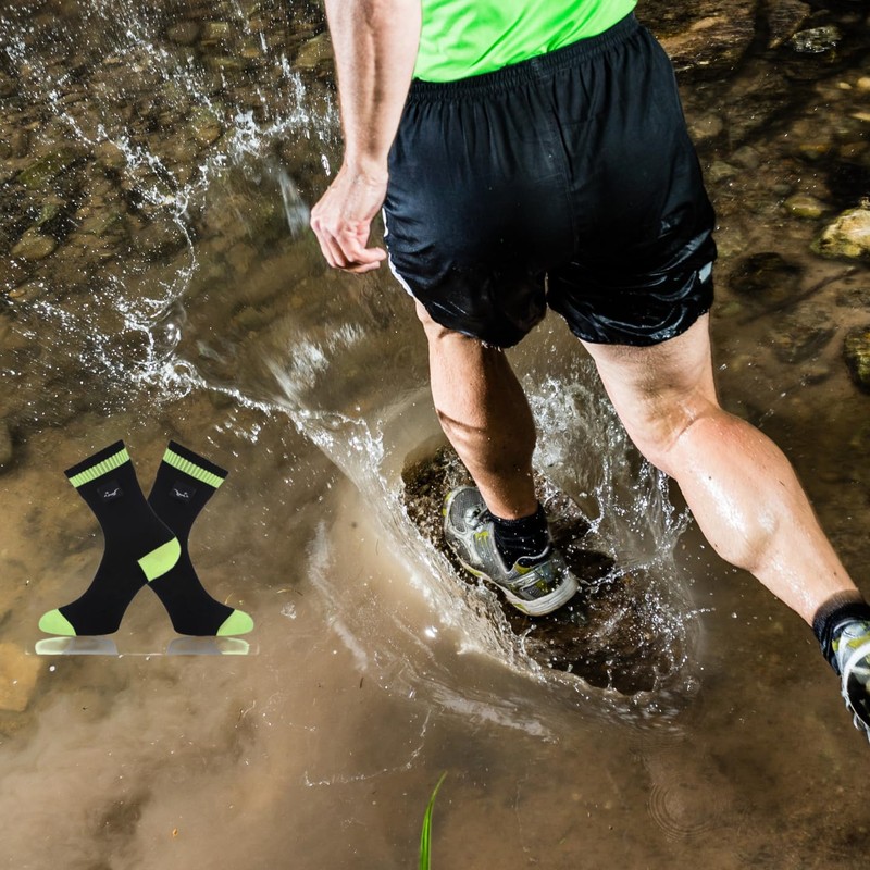 OTTERSHELL Waterproof socks for Men, 100% waterproof, breathable, windproof socks.