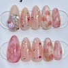 Spring Smell Handmade Nail Tips - Coffin / 봄내음 수제네일팁