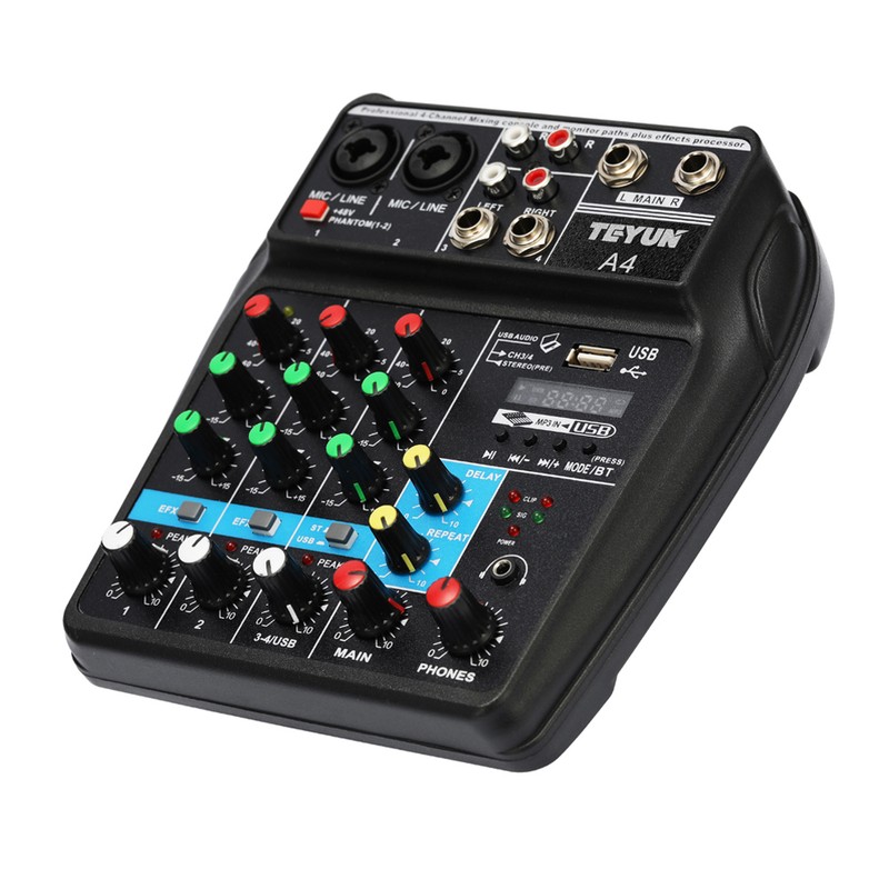 TU04 BT Sound Mixing Console Record 5V 2A Phantom Power