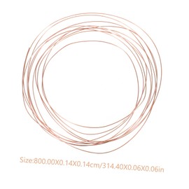 ABOOFAN 2pcs Copper Wire for Crafting Beading DIY Projects Flexible Gauge Bare Copper Wire for Sculpturing Gardening Electrical Use