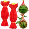 100Pcs Watermelon Nets,Melon Hammock Hanging Cantaloupes Support Net,Reusable Mesh Bags