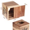 Reviaras Tissue Box Cover, Acacia Wood Tissue Box Cover with