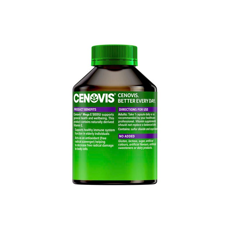 Cenovis Mega E 500IU Value Pack 250 Capsules
