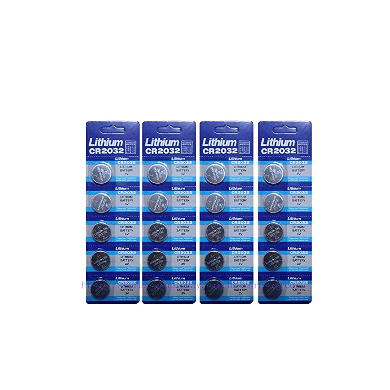 Cr2032 Br2032 2032 3V Lithium Batteries 20 Pcs 4 Cards
