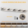 MKBNG 5-Light 5CCT Modern Bathroom Vanity Light Fixtures, 40-Inch 350°