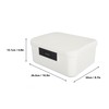 9L Capacity Lockable Storage Trunk for Files Document Organizer Double