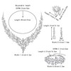 BriLove Bridal Jewellery Set for Wedding Women Austrian Crystal Teardrop