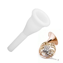French Horn Mouthpiece, White MT23 ABS NonToxic Harmless Musical Instrument Parts, Horn Mouth Mouthpiece Replacement, for Horn