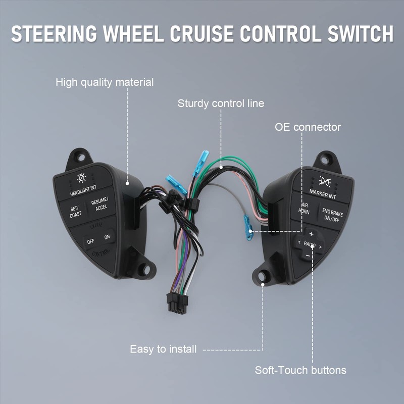DICMIC Steering Wheel Cruise Control Switch Compatible with 2007-2016 International