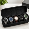 5-Slot Watch Organizer Case for Travel – Hard Shell Storage